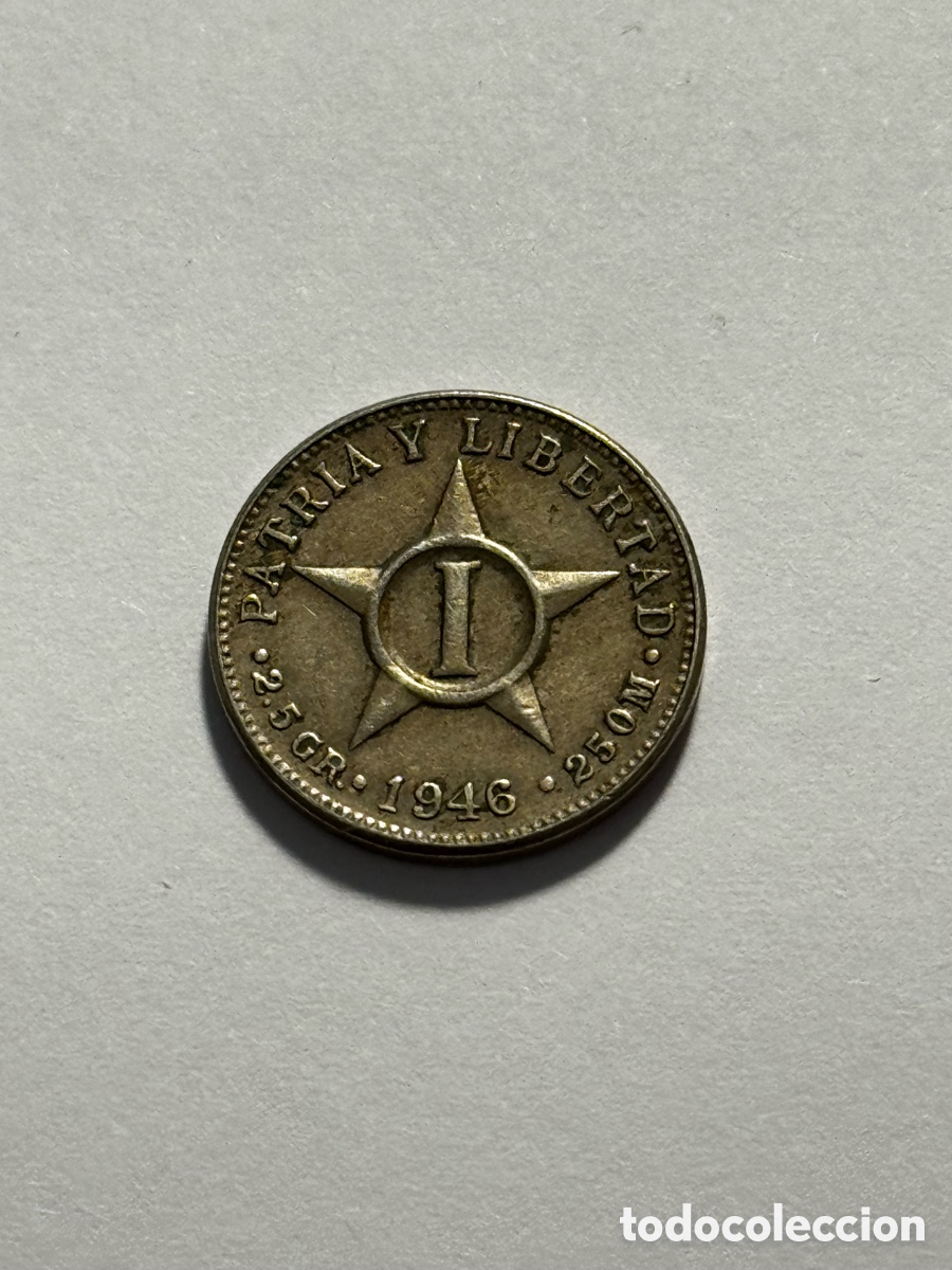Monedas antiguas de Am&eacute;rica: Moneda de centavo 1946 Cuba