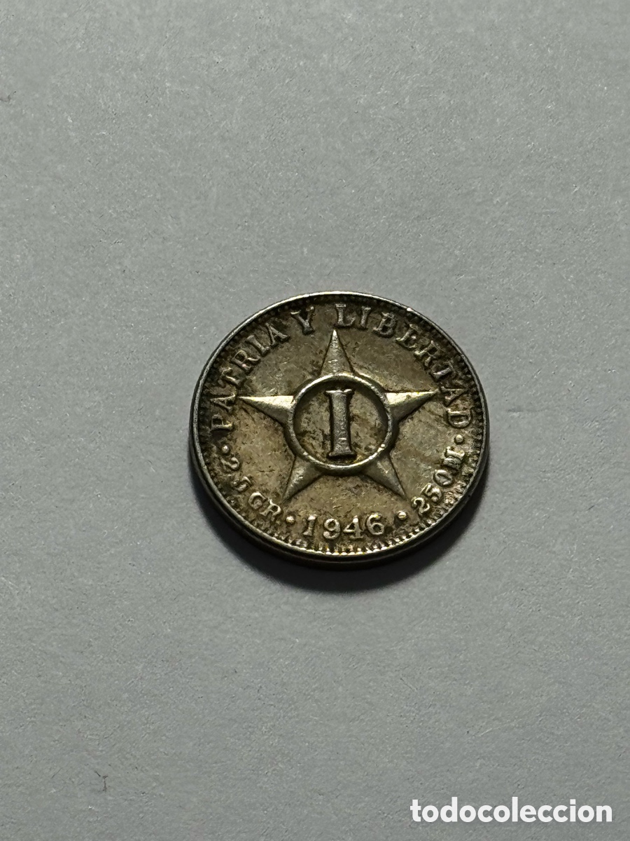 Monedas antiguas de Am&eacute;rica: Moneda de 1 centavo 1946 Cuba - Foto 1