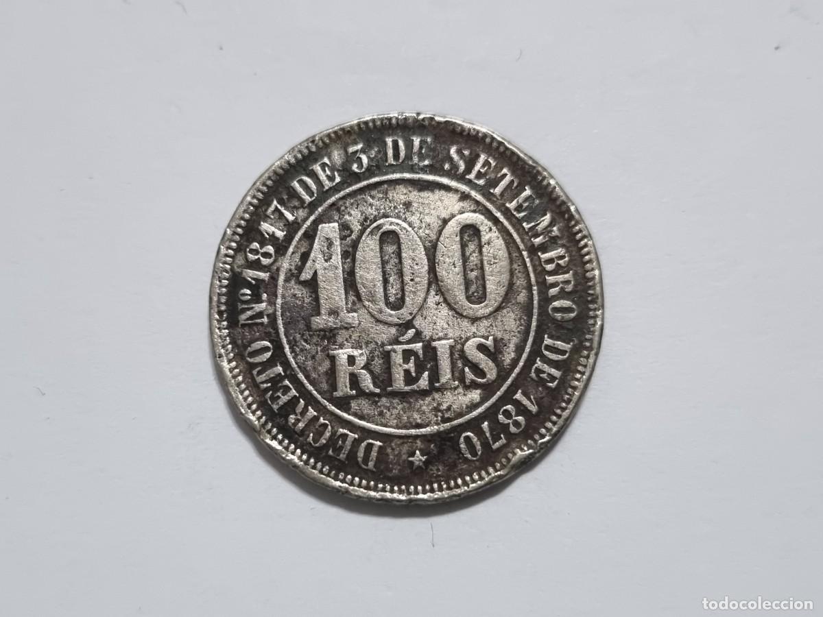 Monedas antiguas de Am&eacute;rica: Antigua Moneda Brasile&ntilde;a Imperio Brasil 100 Reis 1882 Coleccionista