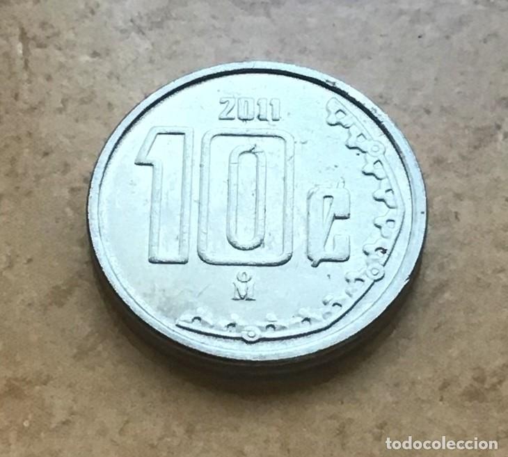 Monedas antiguas de Am&eacute;rica: 10 centavos de M&eacute;xico (M&eacute;jico). A&ntilde;o 2011