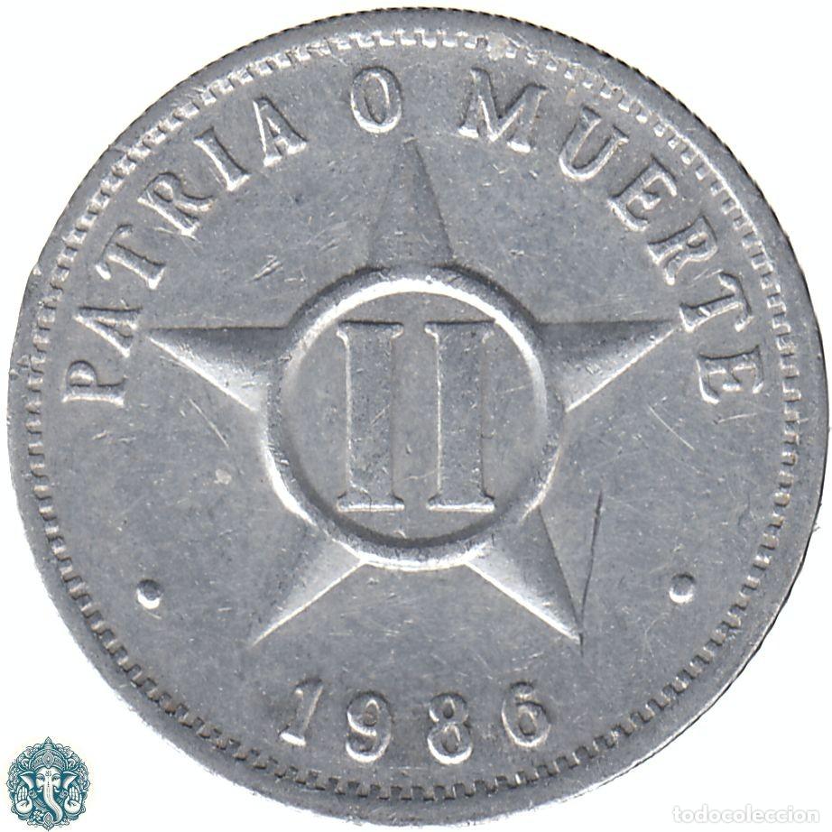 Monedas antiguas de Am&eacute;rica: CUBA II (2) Centavos 1986 KM#104