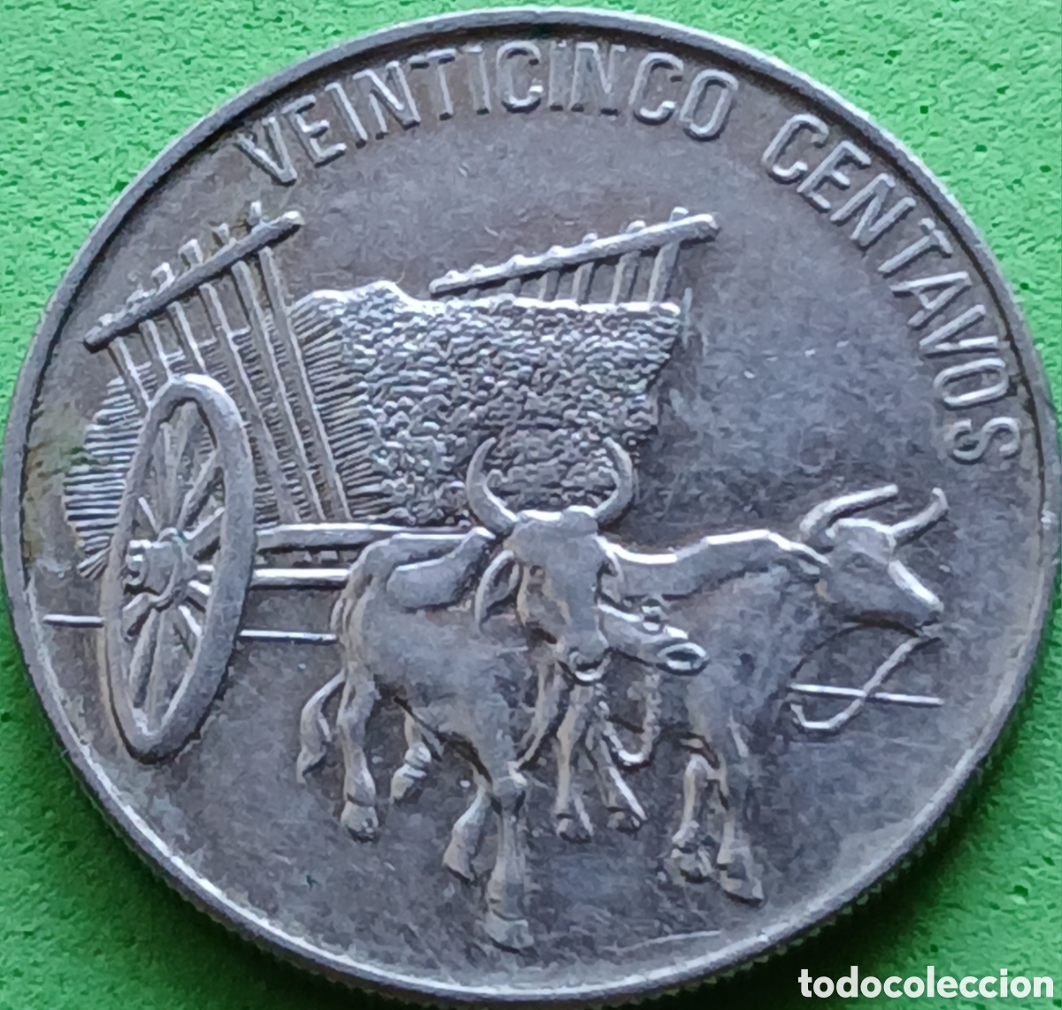 Monedas antiguas de Am&eacute;rica: Rep&uacute;blica Dominicana 25 centavos 1991 km#71.1