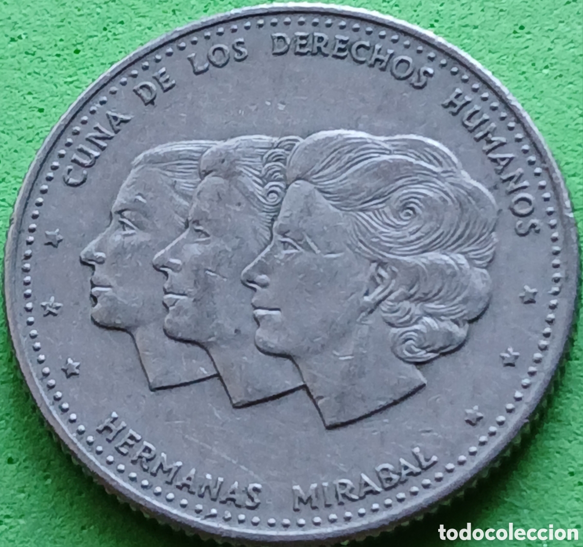 Monedas antiguas de Am&eacute;rica: Rep&uacute;blica Dominicana 25 centavos 1986 km#61