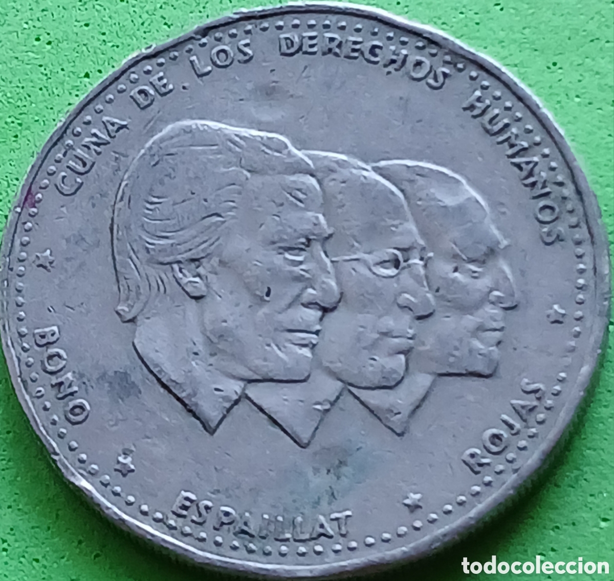 Monedas antiguas de Am&eacute;rica: Rep&uacute;blica Dominicana medio peso 1986 km#62