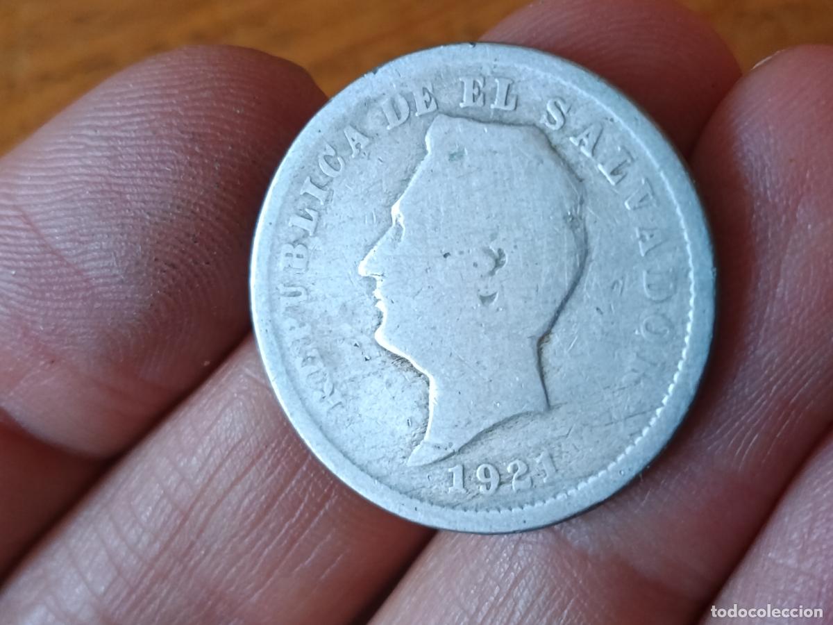 Monedas antiguas de Am&eacute;rica: EL SALVADOR. 10 CENTAVOS. 1921