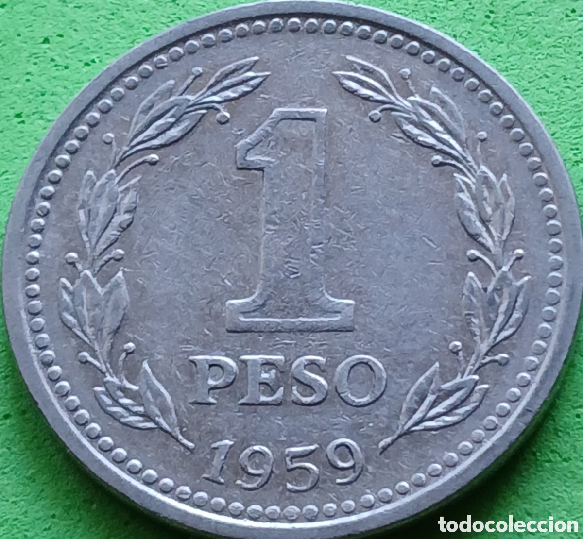Monedas antiguas de Am&eacute;rica: Argentina 1 peso 1959 km#57