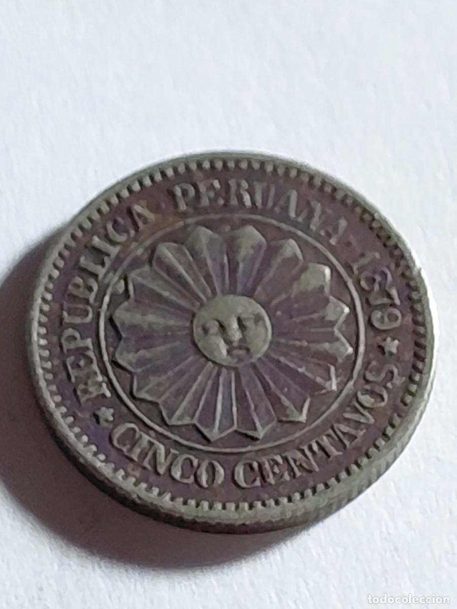 Monedas antiguas de Am&eacute;rica: PERU - 5 centavos 1879 KM197