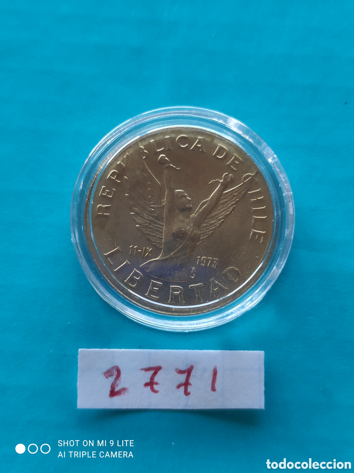 Monedas antiguas de Am&eacute;rica: 10 pesos de chile a&ntilde;o 1989