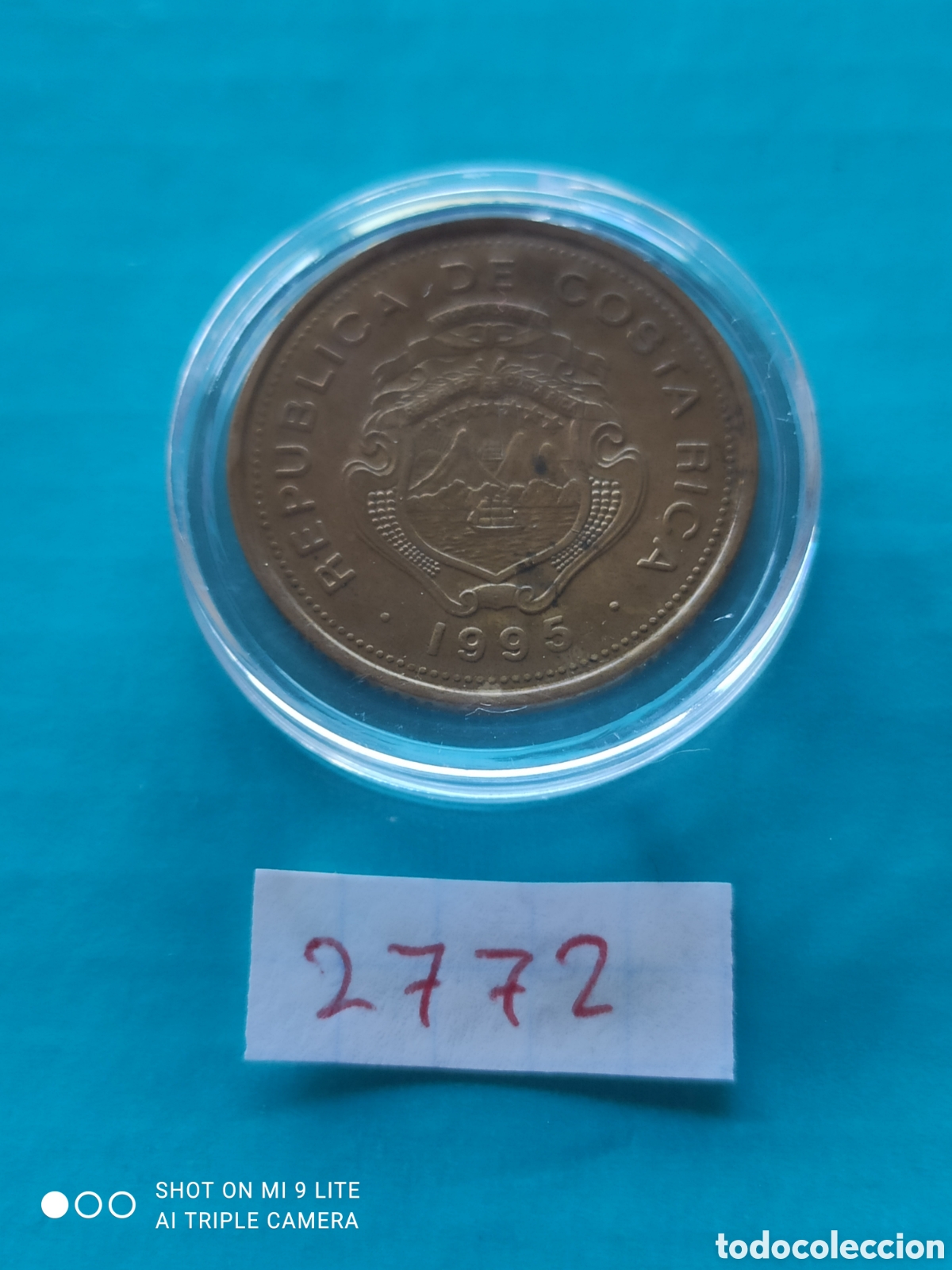 Monedas antiguas de Am&eacute;rica: 10 colones de Costa Rica a&ntilde;o 1995