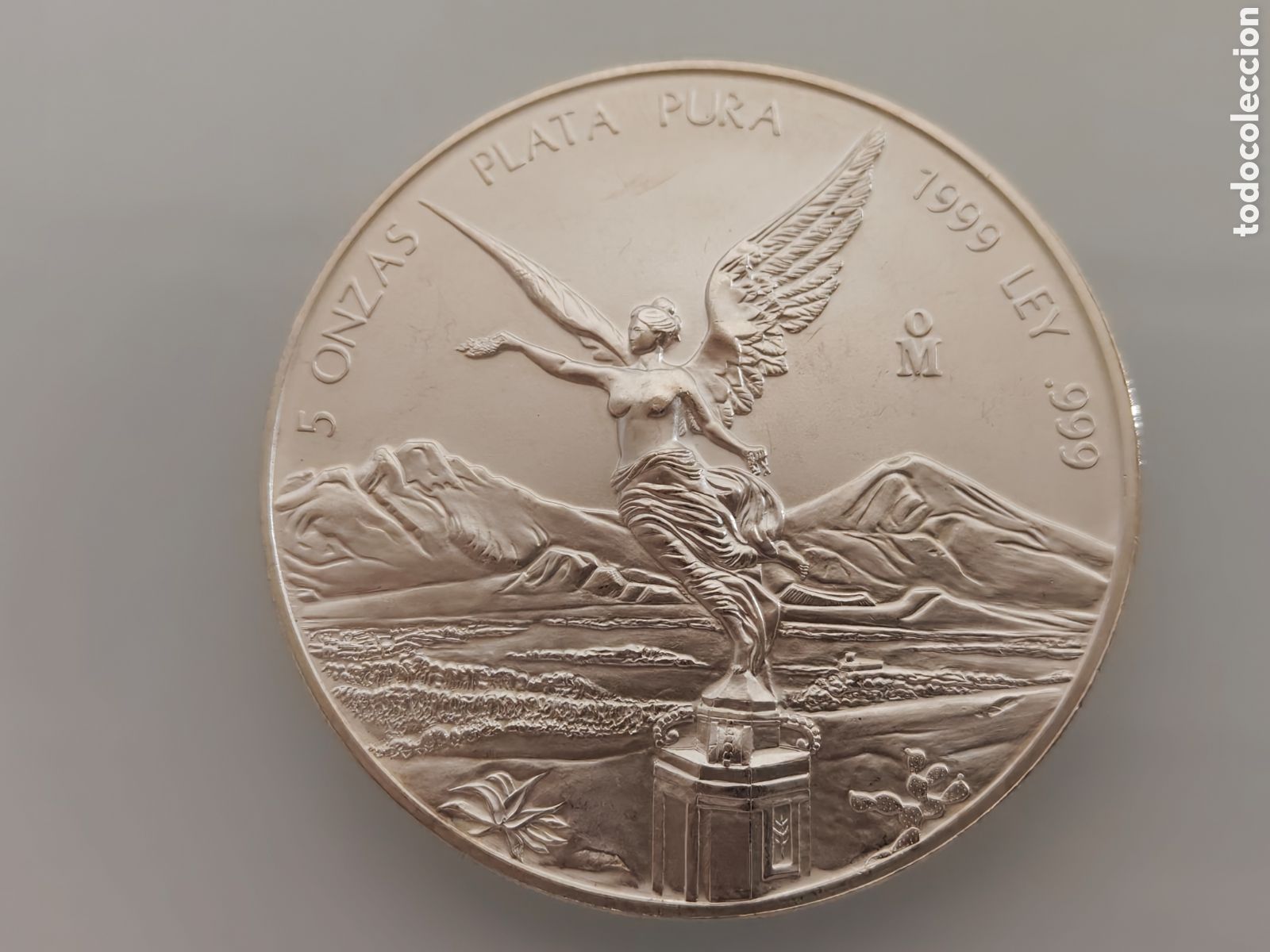 Monedas antiguas de Am&eacute;rica: MONEDA 5 ONZAS LIBERTAD 1999 MEXICO SOLO 2700 MUY RARA
