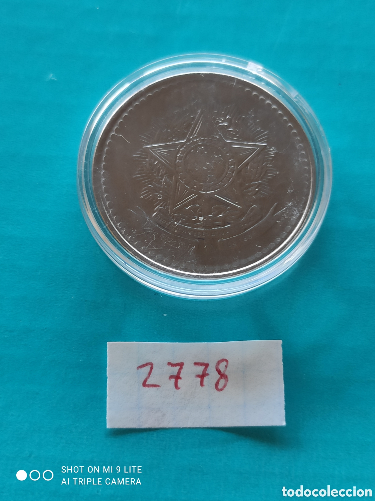 Monedas antiguas de Am&eacute;rica: 10 cruzados de Brasil a&ntilde;o 1987