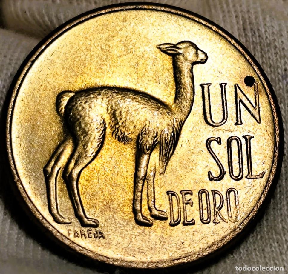 Monedas antiguas de Am&eacute;rica: Per&uacute; Un Sol de Oro 1975 S/C Lote 2266