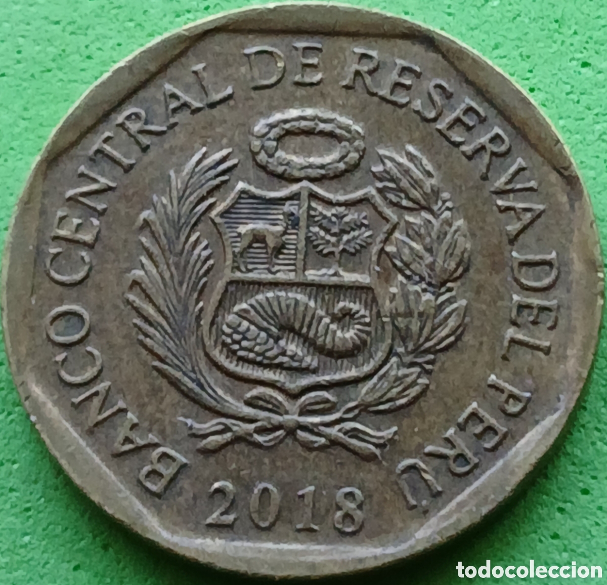 Monedas antiguas de Am&eacute;rica: Per&uacute; 10 c&eacute;ntimos 2018 km#305.4