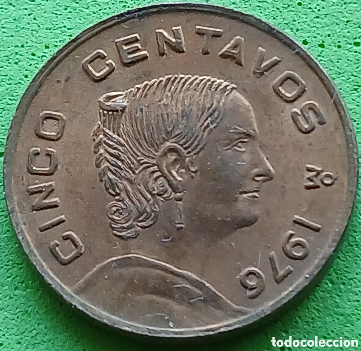 Monedas antiguas de Am&eacute;rica: M&eacute;xico 5 centavos 1976 km#427