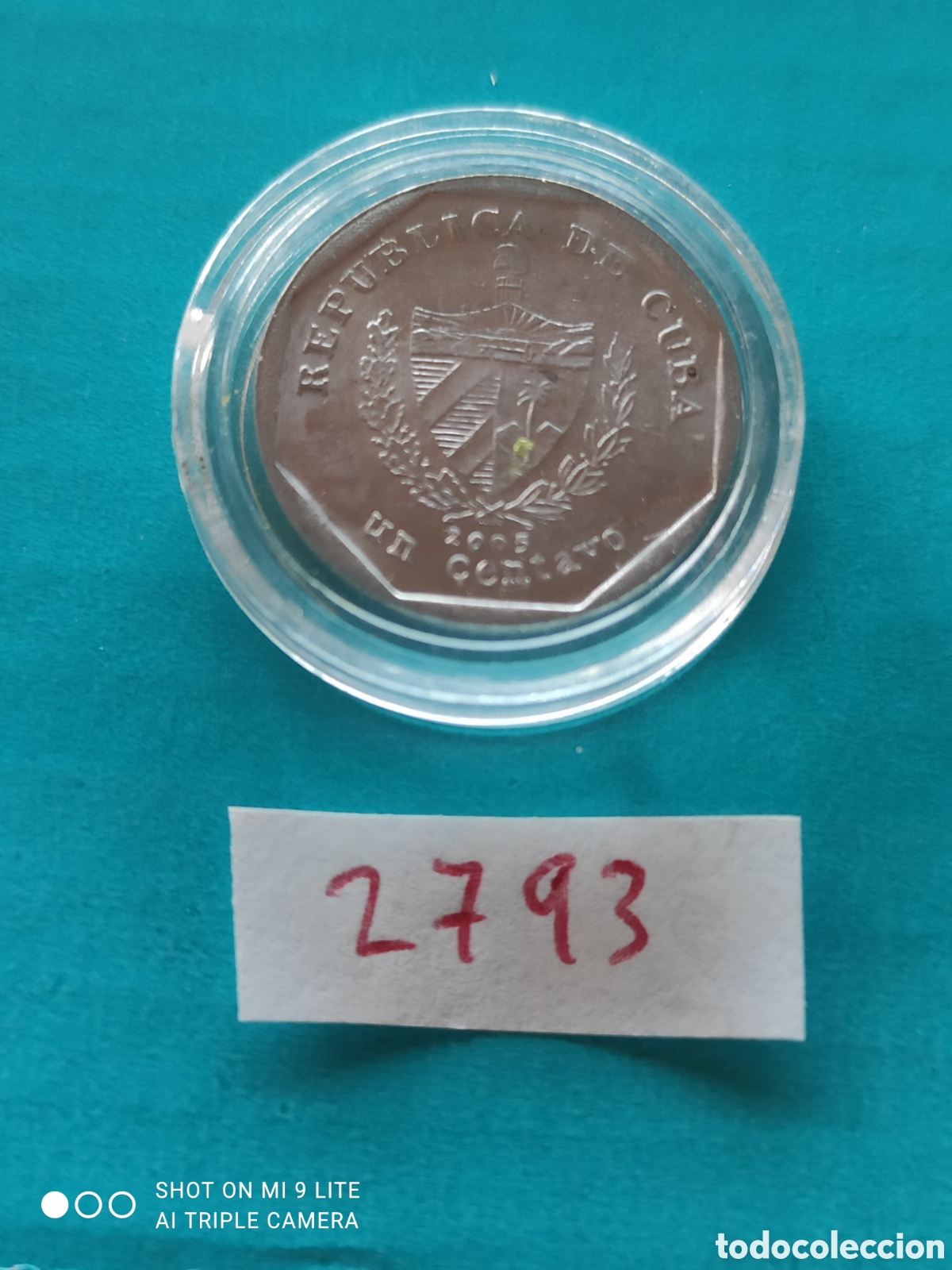 Monedas antiguas de Am&eacute;rica: 1 centavo de Cuba a&ntilde;o 2005