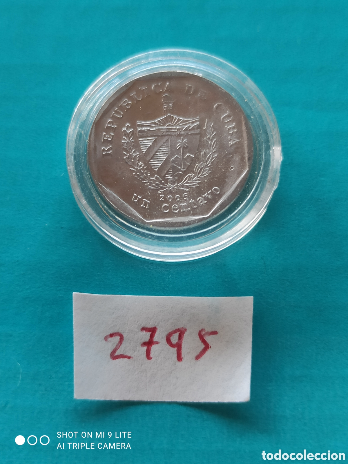 Monedas antiguas de Am&eacute;rica: 1 centavo cubano a&ntilde;o 2005
