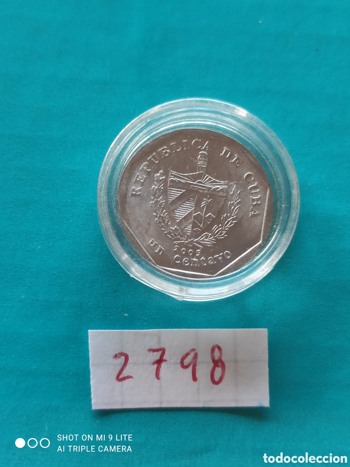 Monedas antiguas de Am&eacute;rica: 1 centavo cubano a&ntilde;o 2005