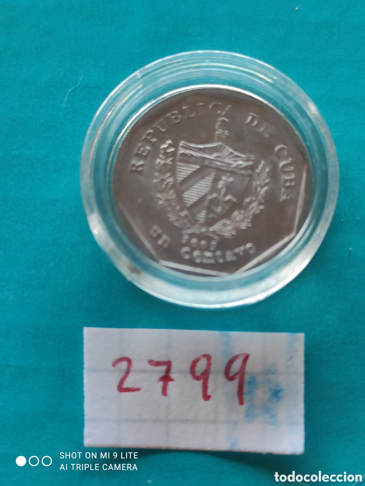 Monedas antiguas de Am&eacute;rica: 1 centavo cubano a&ntilde;o 2002