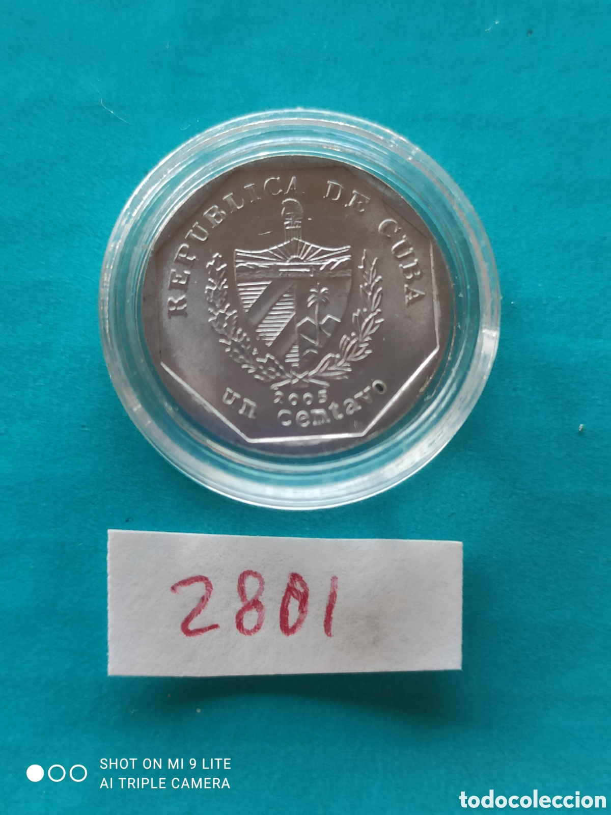 Monedas antiguas de Am&eacute;rica: 1 centavo cubano a&ntilde;o 2003