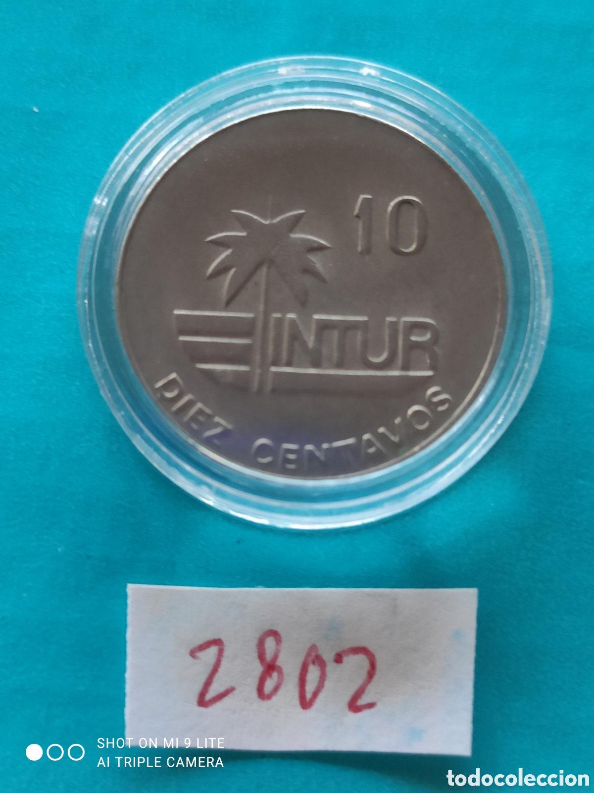 Monedas antiguas de Am&eacute;rica: 10 centavos cubanos a&ntilde;o 1981