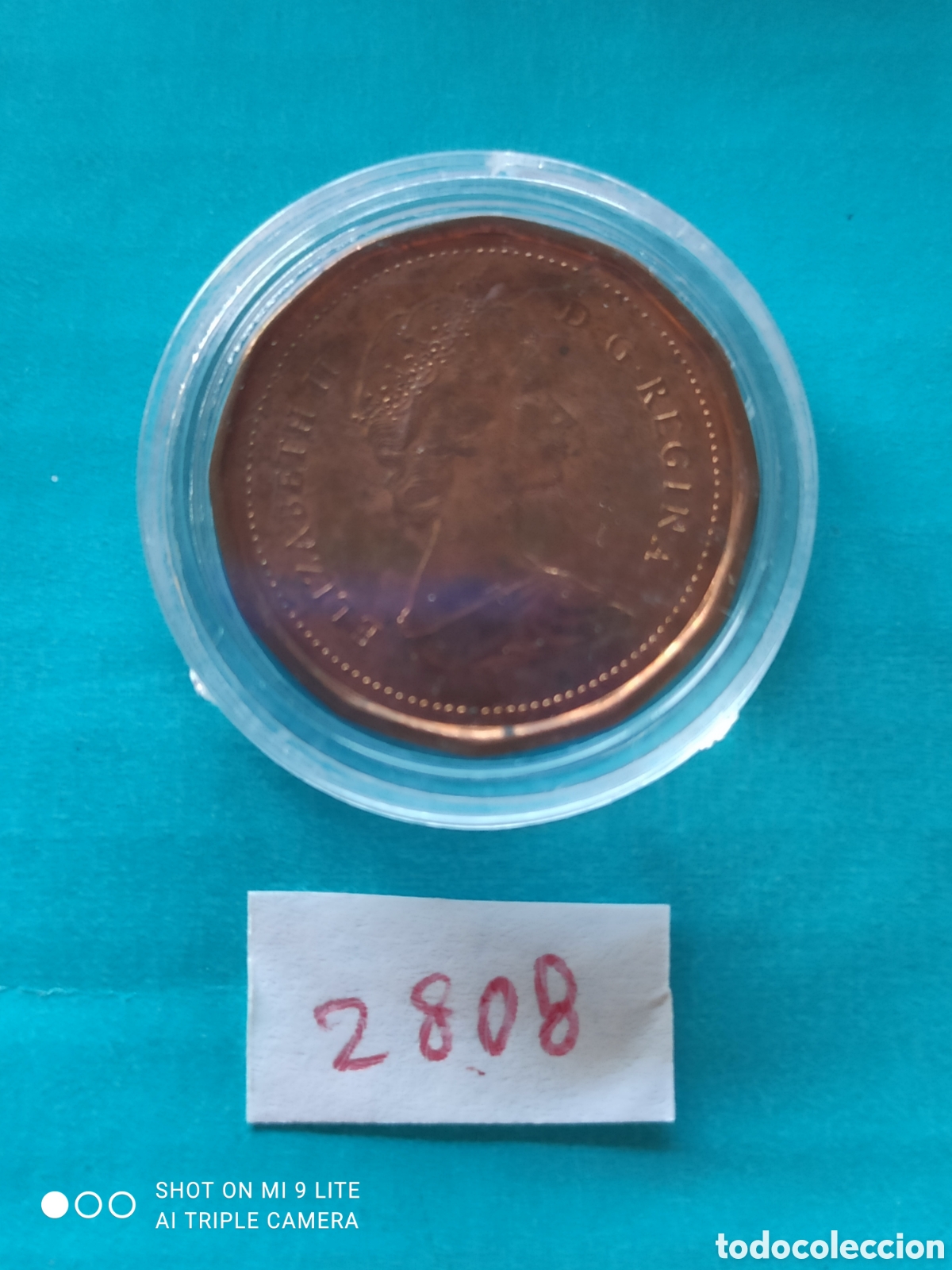 Monedas antiguas de Am&eacute;rica: 1 c&eacute;ntimo Canad&aacute; a&ntilde;o 1989