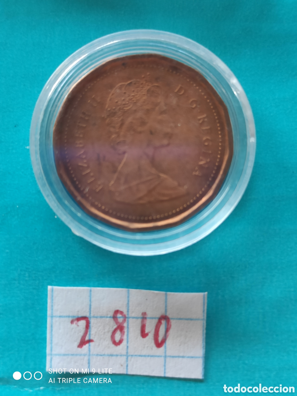 Monedas antiguas de Am&eacute;rica: 1 c&eacute;ntimo Canad&aacute; a&ntilde;o 1989