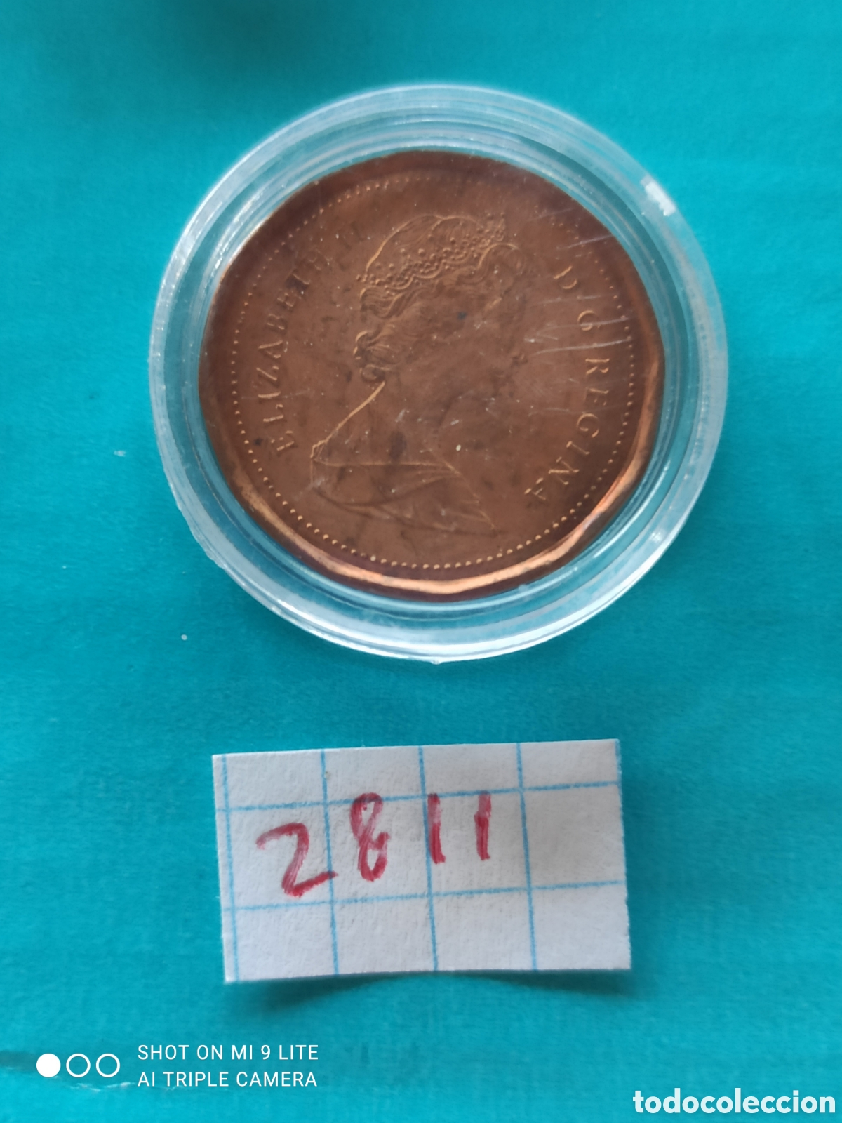 Monedas antiguas de Am&eacute;rica: 1 c&eacute;ntimo Canad&aacute; a&ntilde;o 1989