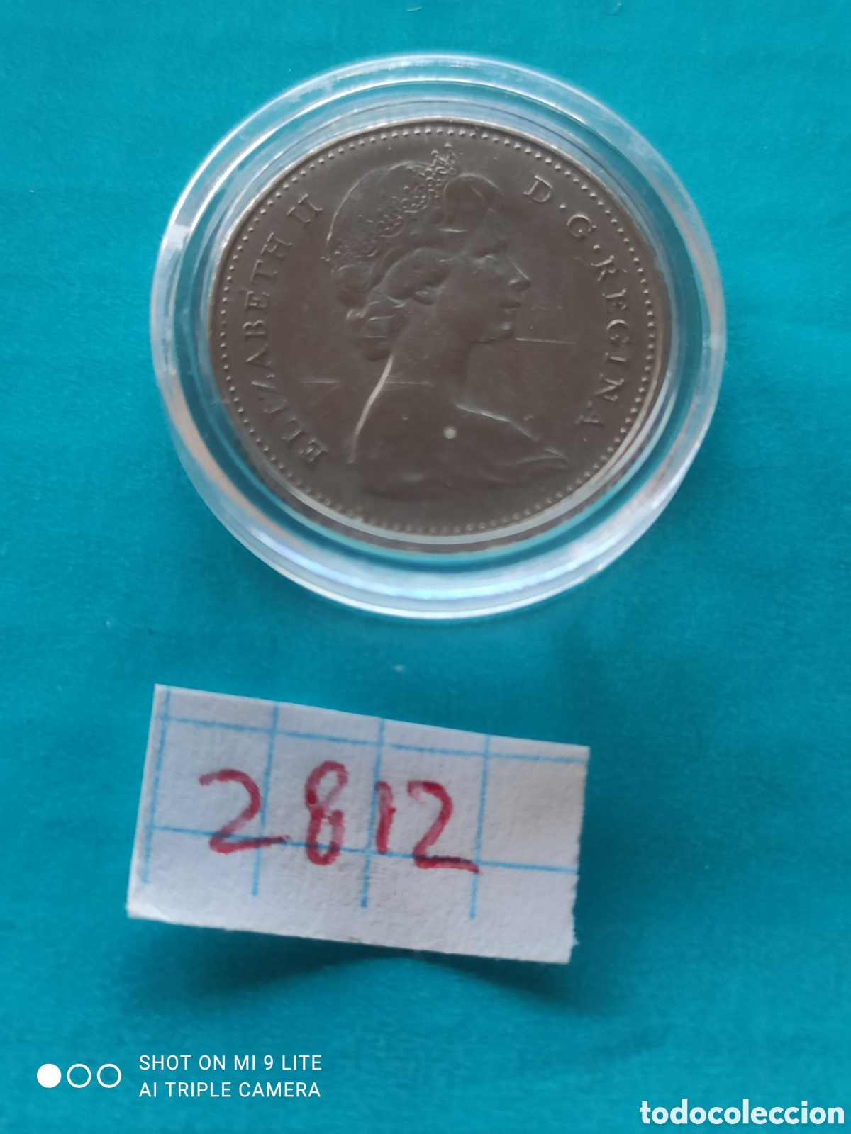 Monedas antiguas de Am&eacute;rica: 10 c&eacute;ntimos Canad&aacute; a&ntilde;o 1975