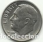 Monedas antiguas de Am&eacute;rica: ESTADOS UNIDOS EE.UU. - 1 DIME - 1967 - COBRE-NIQUEL - FOTOS