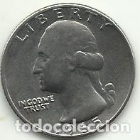 Monedas antiguas de Am&eacute;rica: ESTADOS UNIDOS EE.UU. - 1/4 DOLLAR - 1965 A - COBRE-NIQUEL - FOTOS