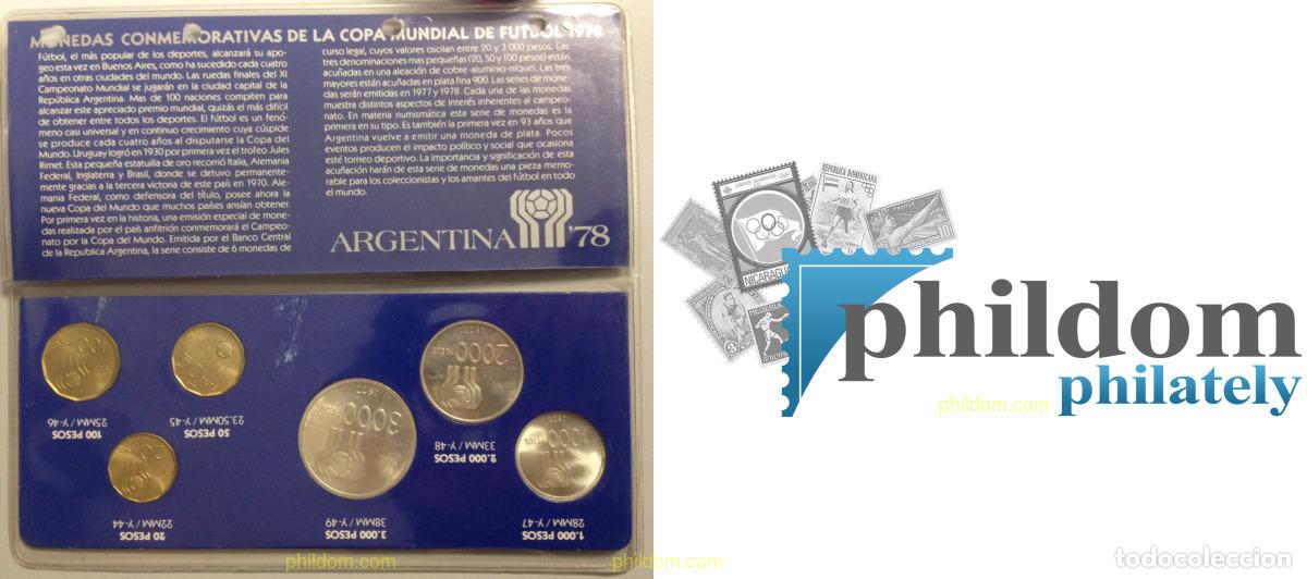 Monnaies anciennes d'Am&eacute;rique: 1441 ARGENTINA 1978 SET ARGENTINA COPA MUNDIAL DE FUTBOL 1978