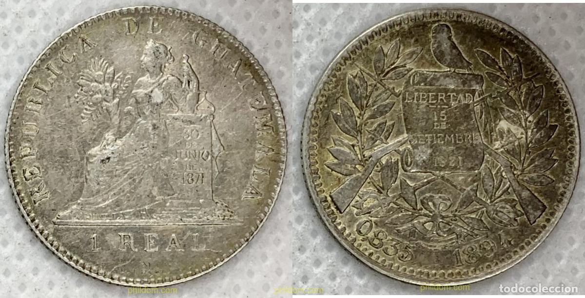 Monedas antiguas de Am&eacute;rica: 2578 GUATEMALA 1894 GUATEMALA 1 REAL 1894