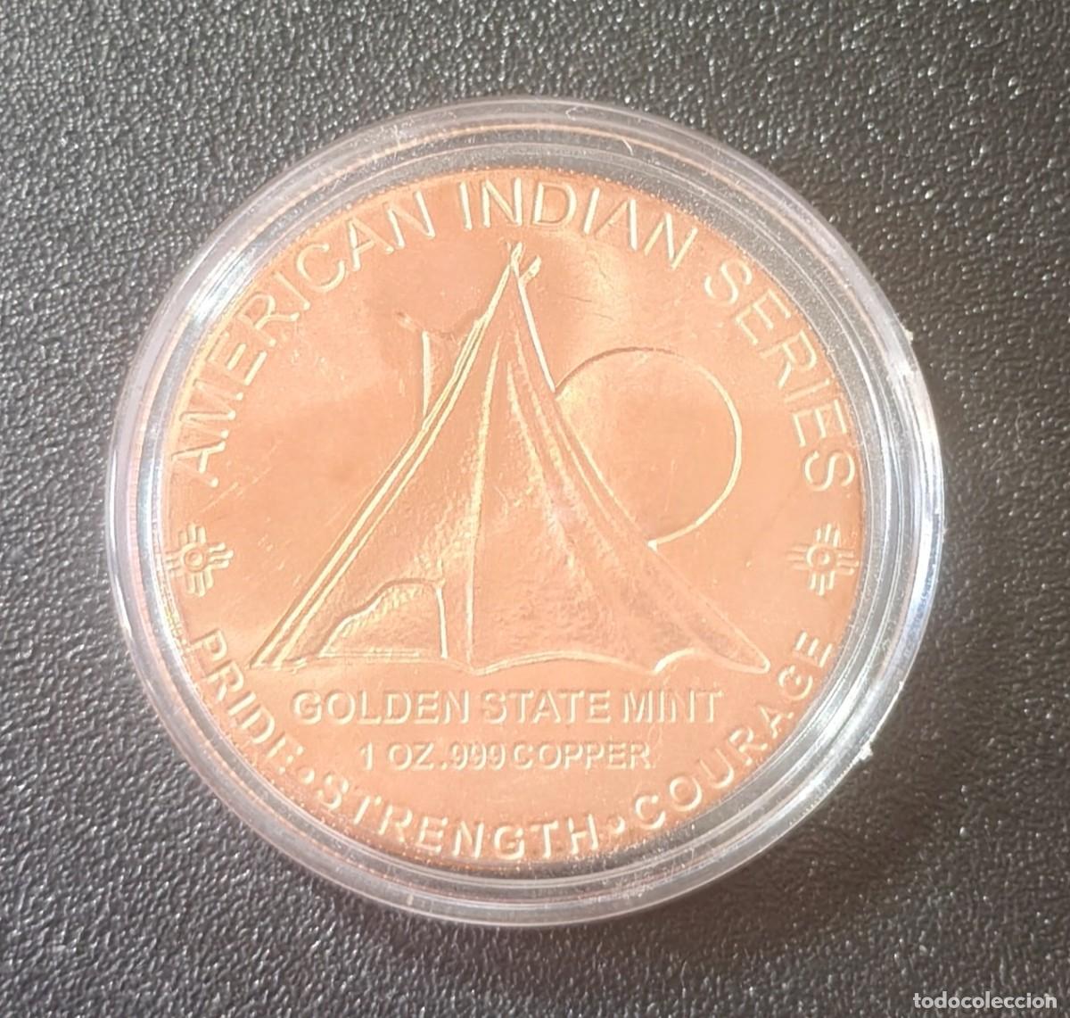 Monedas antiguas de Am&eacute;rica: Estados Unidos Moneda 1 oz Indian (SC)