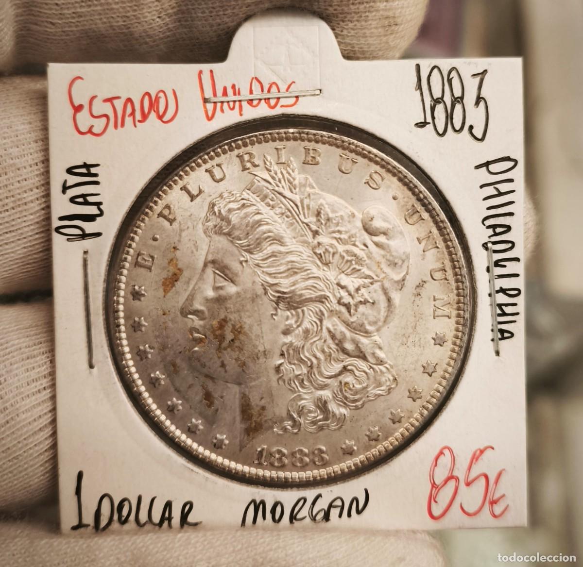Monedas antiguas de Am&eacute;rica: Estados Unidos 1 D&oacute;lar &rdquo;Morgan Dollar&rdquo; 1883 Philadelphia Km 110 Plata