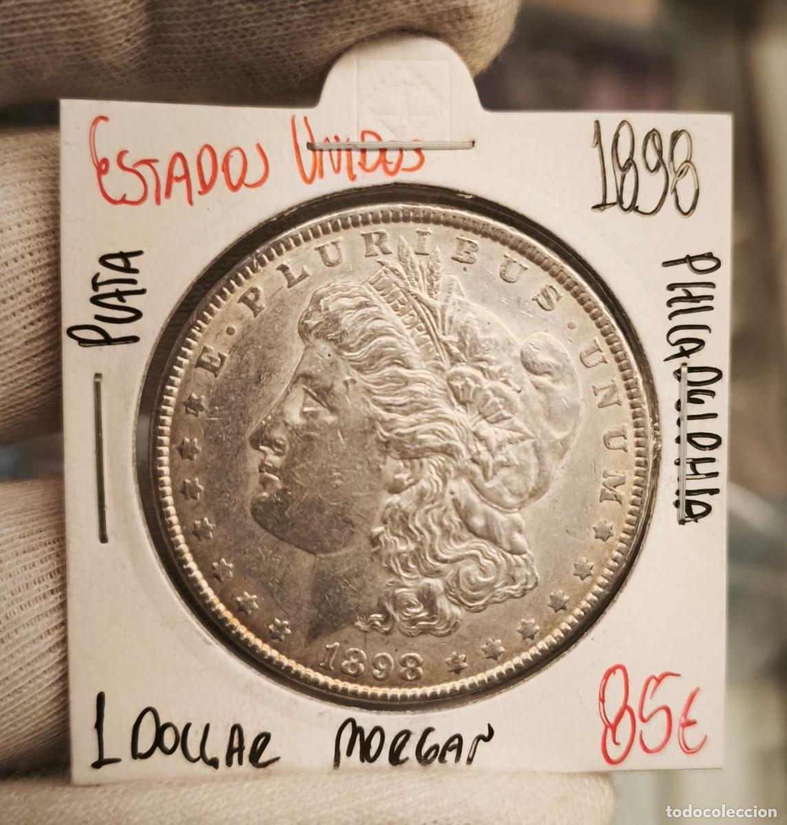 Monedas antiguas de Am&eacute;rica: Estados Unidos 1 D&oacute;lar &rdquo;Morgan Dollar&rdquo; 1898 Philadelphia Km 110 Plata