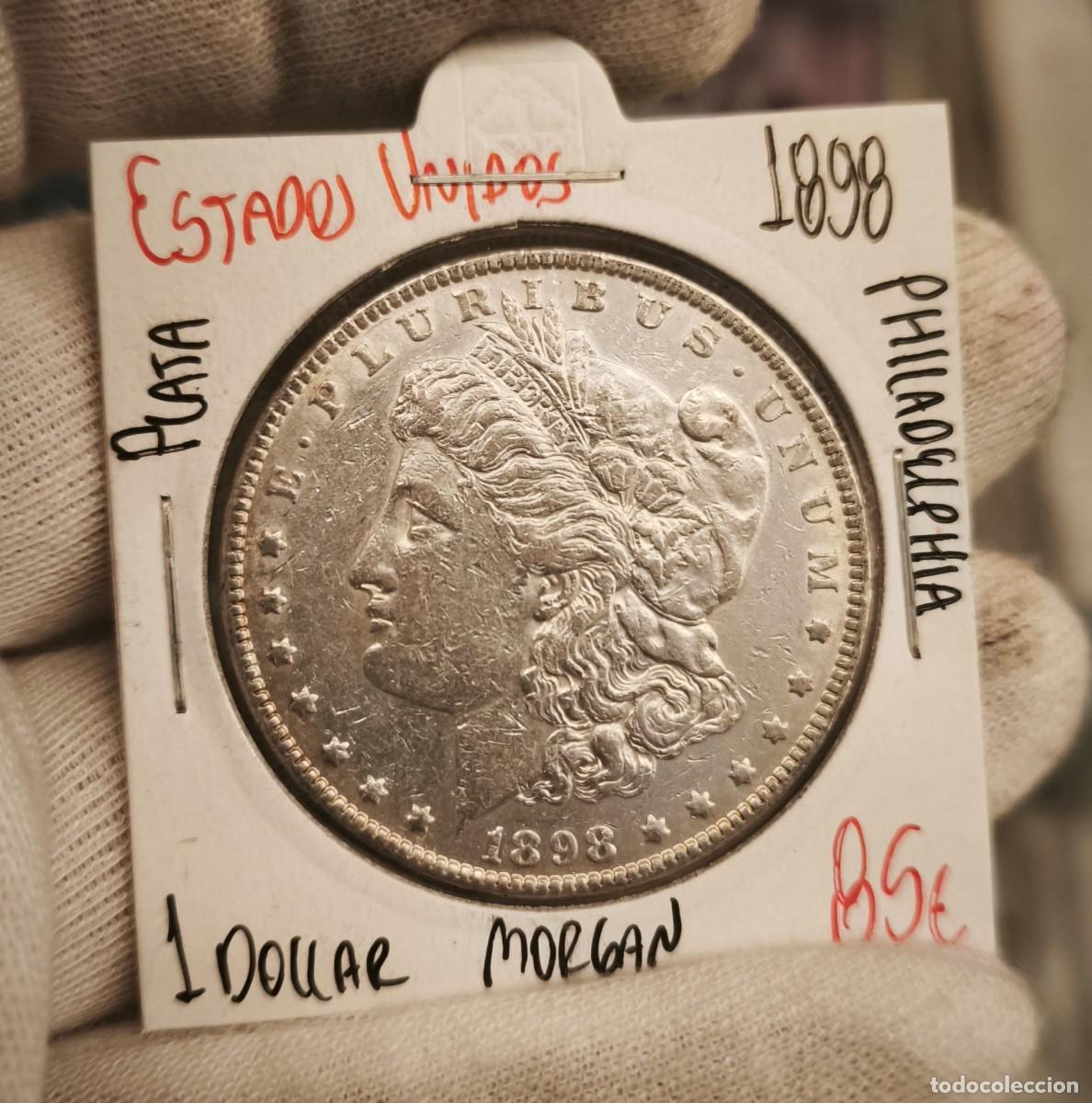 Monedas antiguas de Am&eacute;rica: Estados Unidos 1 D&oacute;lar &rdquo;Morgan Dollar&rdquo; 1898 Philadelphia Km 110 Plata