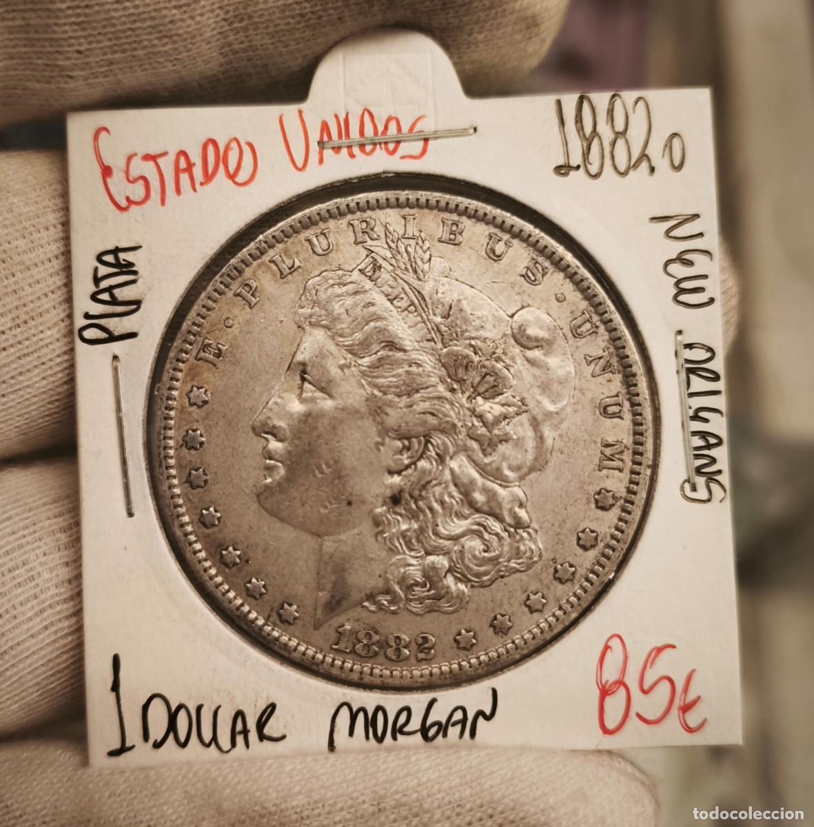 Monete antiche di America: Estados Unidos 1 D&oacute;lar &rdquo;Morgan Dollar&rdquo; 1882 O New Orleans Km 110 Plata