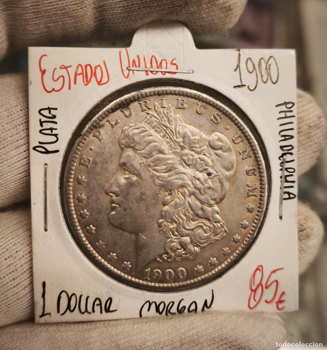 Monete antiche di America: Estados Unidos 1 D&oacute;lar &rdquo;Morgan Dollar&rdquo; 1900 Philadelphia Km 110 Plata