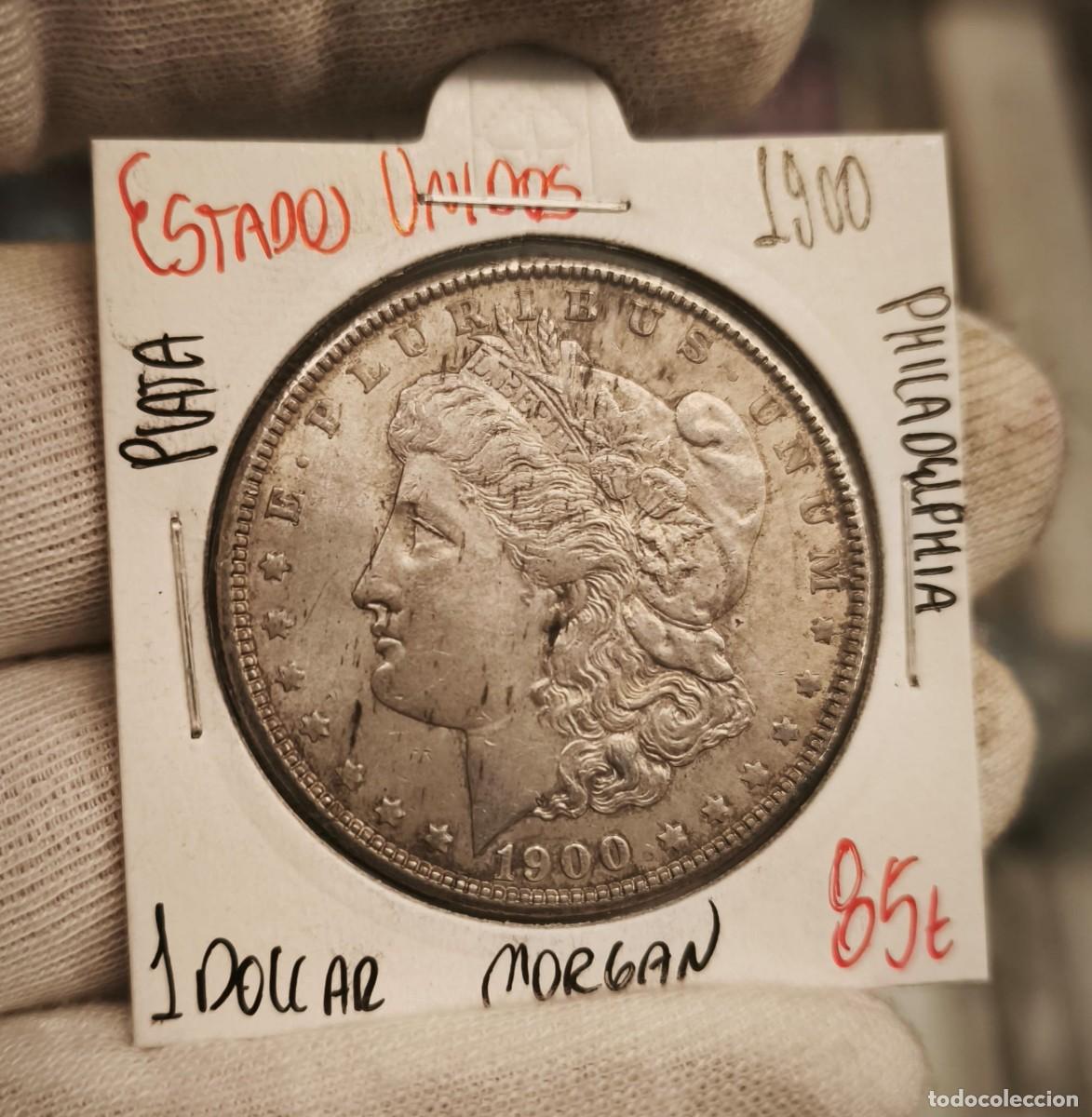 Monete antiche di America: Estados Unidos 1 D&oacute;lar &rdquo;Morgan Dollar&rdquo; 1900 Philadelphia Km 110 Plata