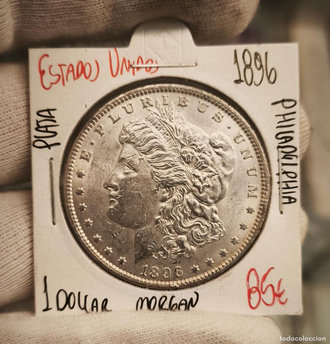 Monedas antiguas de Am&eacute;rica: Estados Unidos 1 D&oacute;lar &rdquo;Morgan Dollar&rdquo; 1896 Philadelphia Km 110 Plata