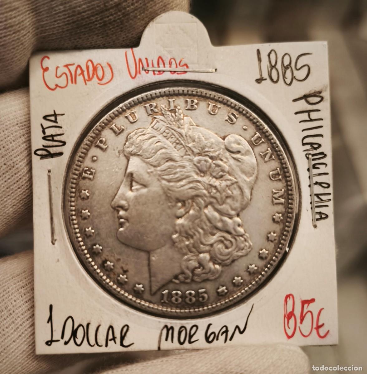 Monedas antiguas de Am&eacute;rica: Estados Unidos 1 D&oacute;lar &rdquo;Morgan Dollar&rdquo; 1885 Philadelphia Km 110 Plata
