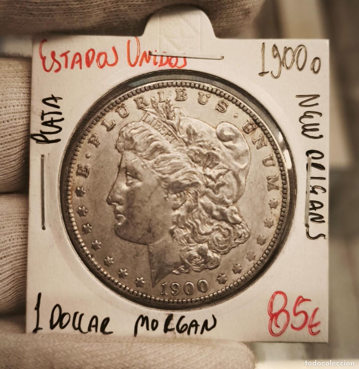 Monedas antiguas de Am&eacute;rica: Estados Unidos 1 D&oacute;lar &rdquo;Morgan Dollar&rdquo; 1900 O New Orleans Km 110 Plata