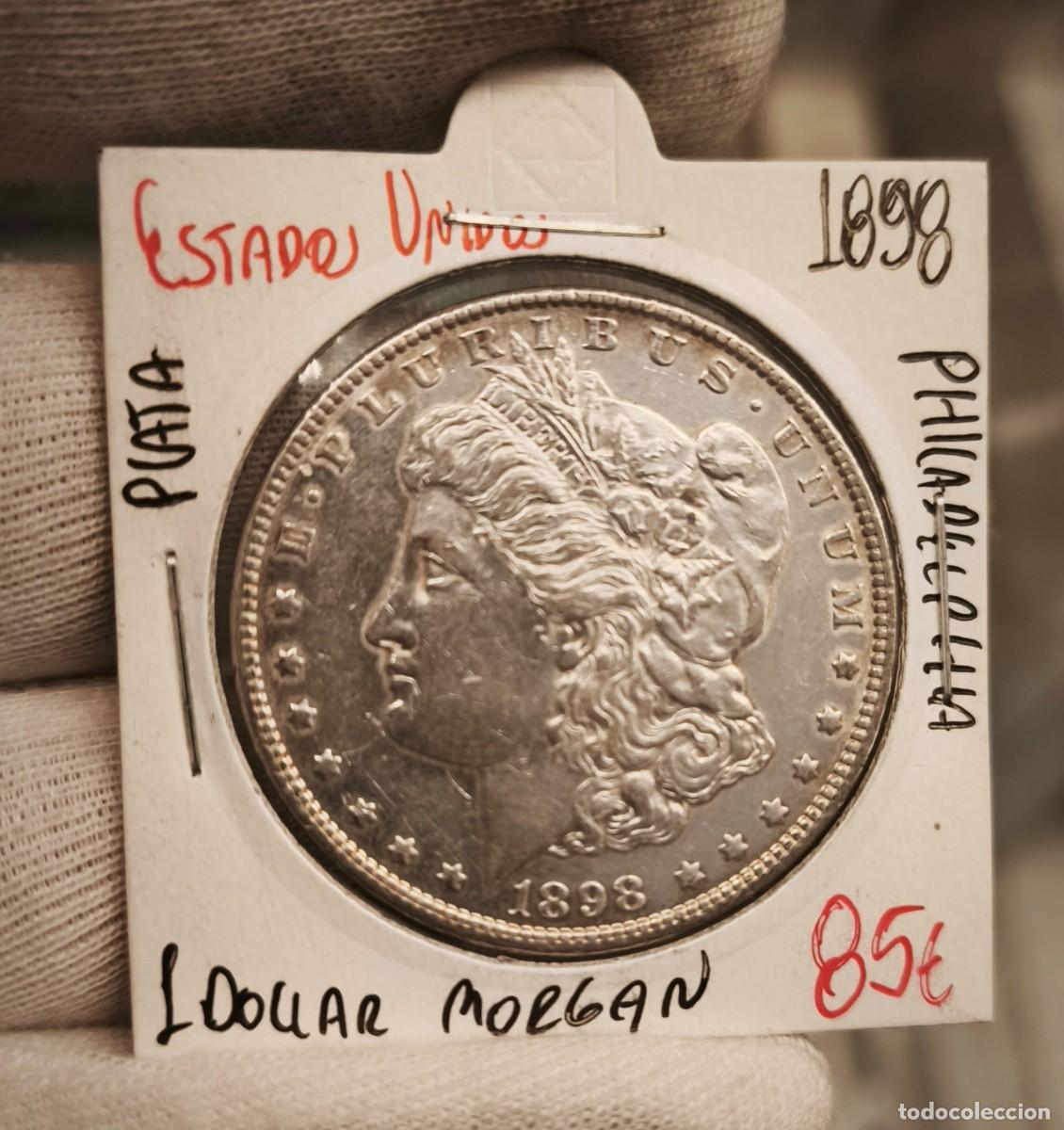 Monedas antiguas de Am&eacute;rica: Estados Unidos 1 D&oacute;lar &rdquo;Morgan Dollar&rdquo; 1898 Philadelphia Km 110 Plata