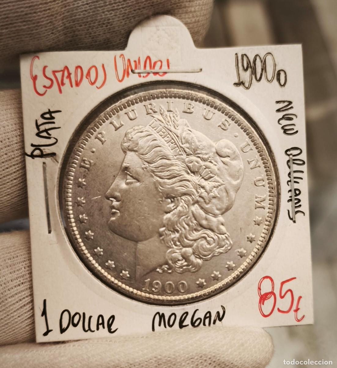 Monedas antiguas de Am&eacute;rica: Estados Unidos 1 D&oacute;lar &rdquo;Morgan Dollar&rdquo; 1900 O New Orleans Km 110 Plata