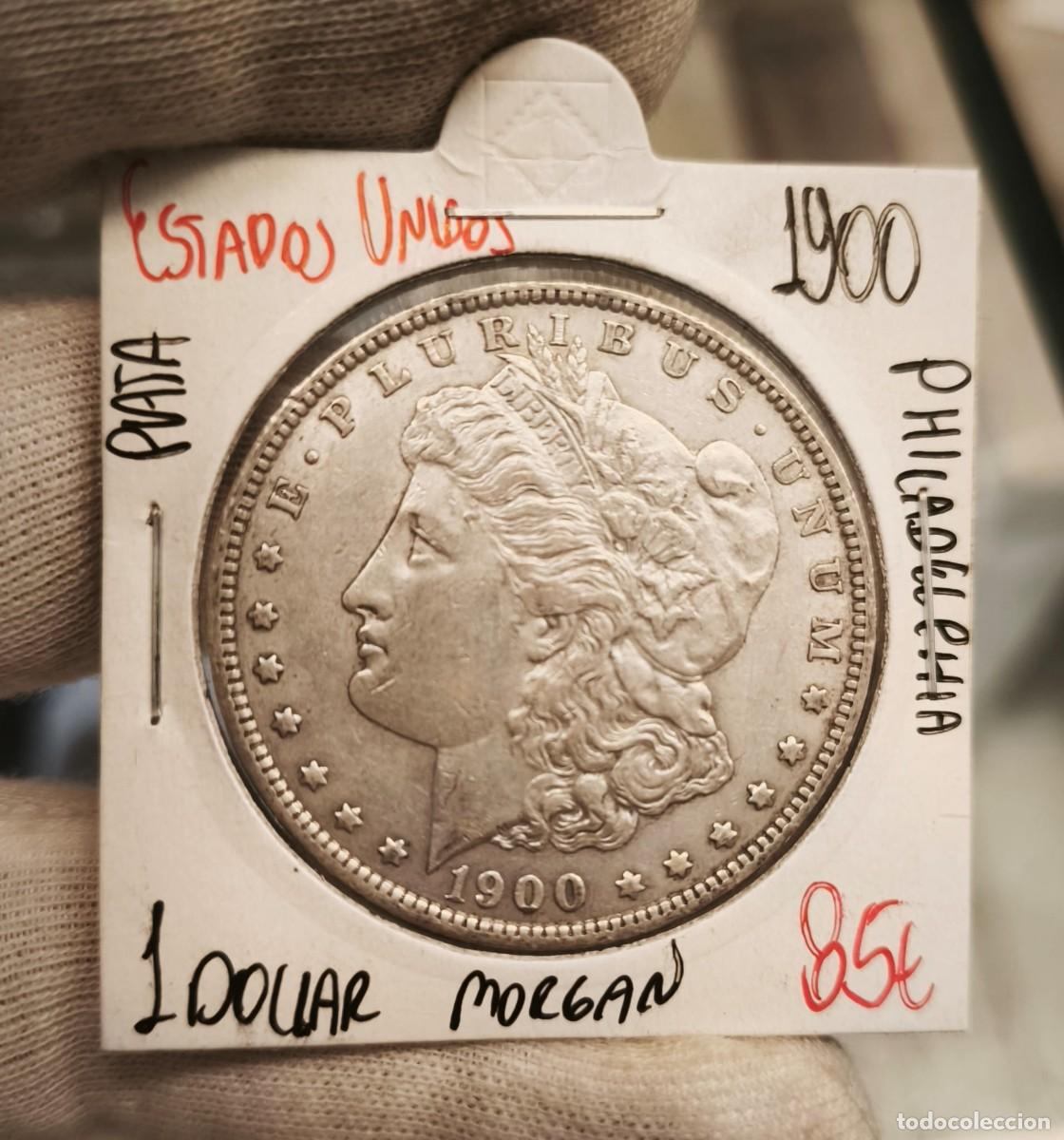 Monedas antiguas de Am&eacute;rica: Estados Unidos 1 D&oacute;lar &rdquo;Morgan Dollar&rdquo; 1900 Philadelphia Km 110 Plata