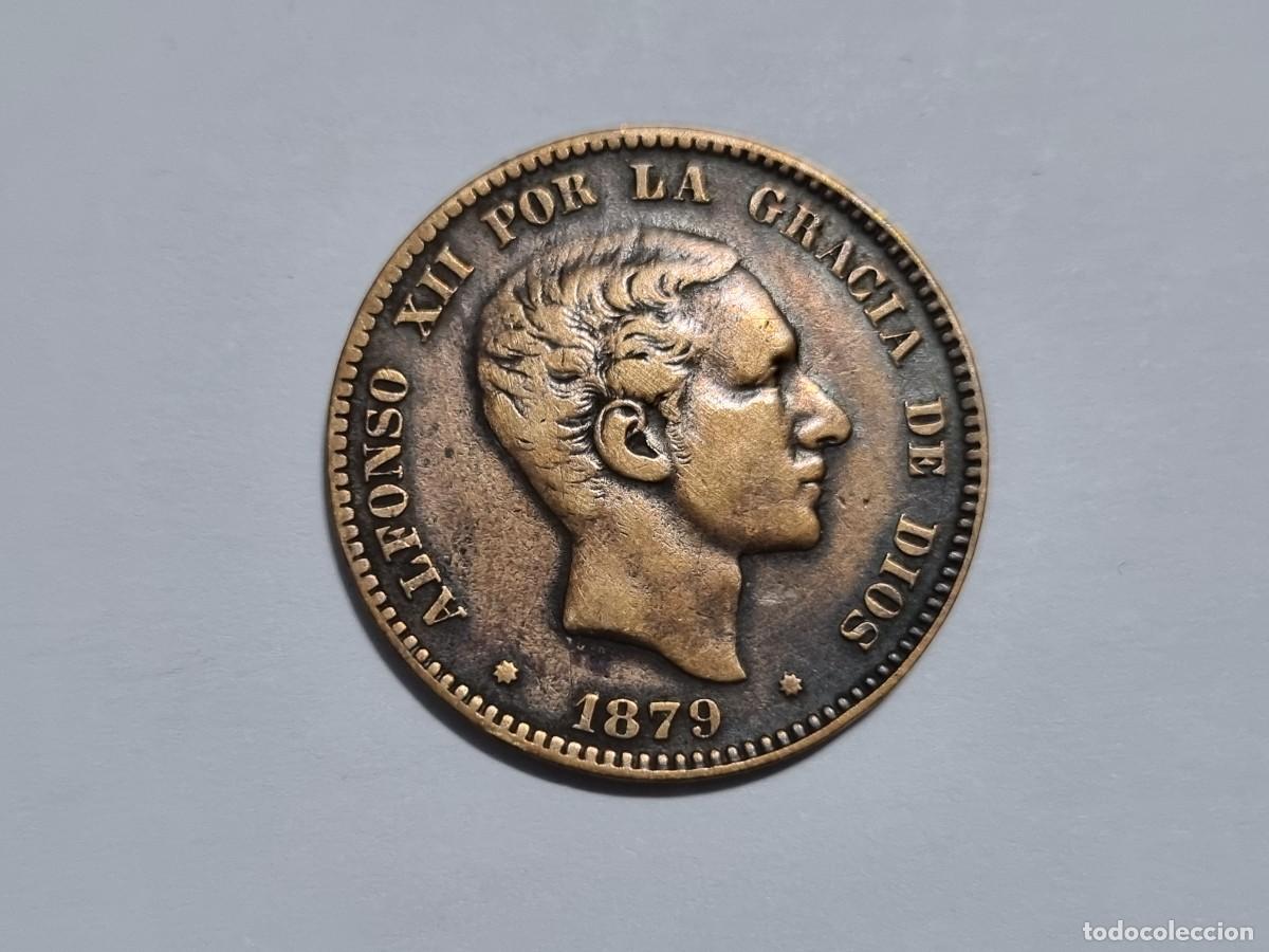 Monedas antiguas de Am&eacute;rica: Antigua Moneda Espa&ntilde;ola Espa&ntilde;a 10 Diez Centimos 1879-OM Alfonso XII Coleccionar