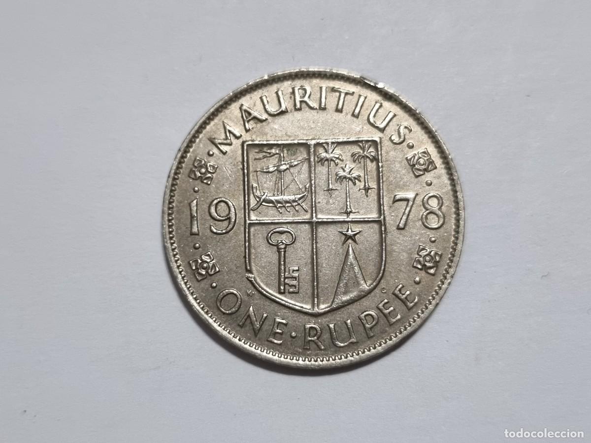 Monedas antiguas de Am&eacute;rica: Antigua Moneda Islas Mauricio 1 Rupia 1978 Coleccionismo Coleccionar