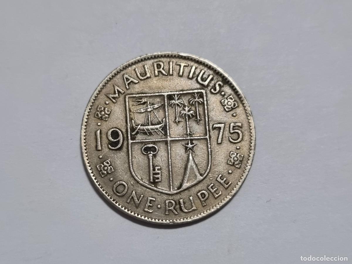 Monedas antiguas de Am&eacute;rica: Antigua Moneda Islas Mauricio 1 Rupia 1975 Coleccionismo Coleccionar