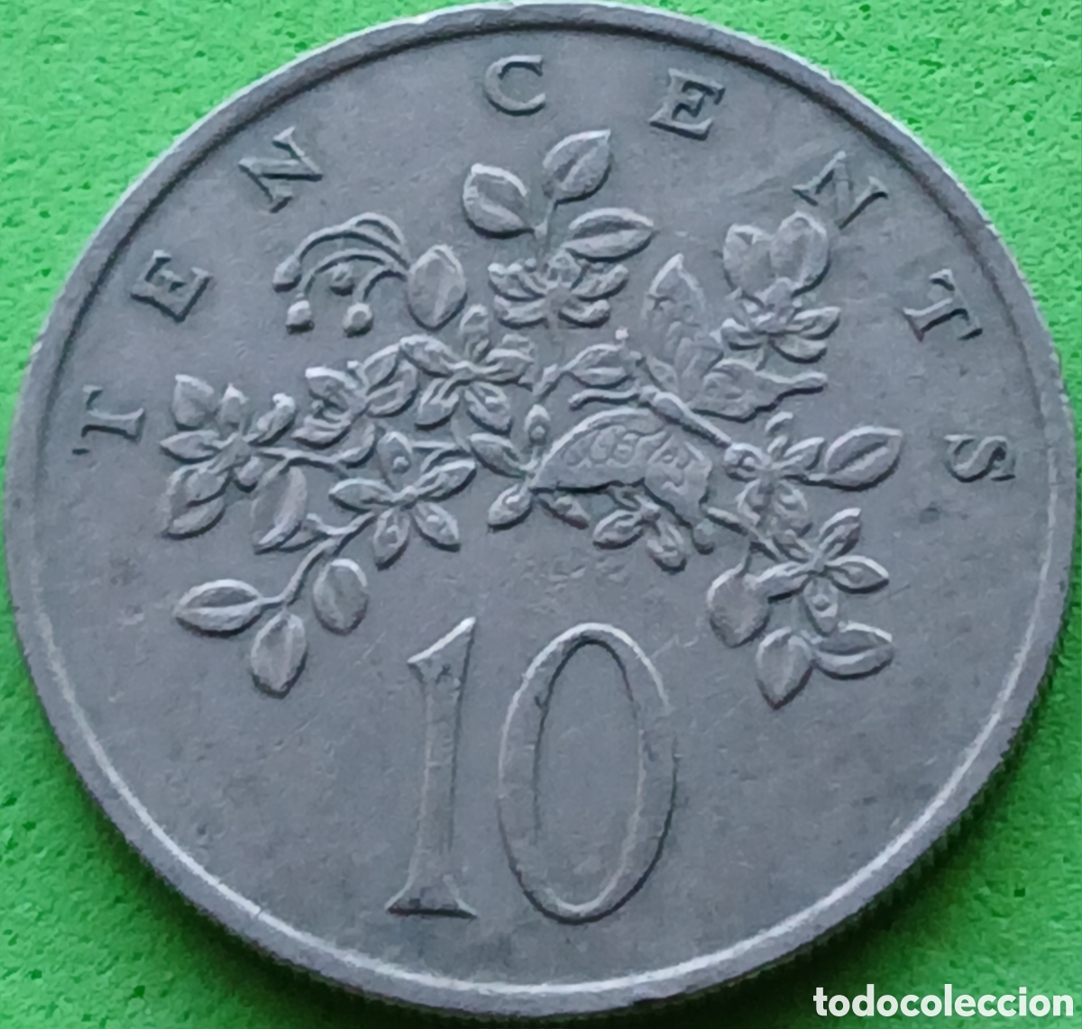 Monedas antiguas de Am&eacute;rica: Jamaica 10 cents 1972 km#47