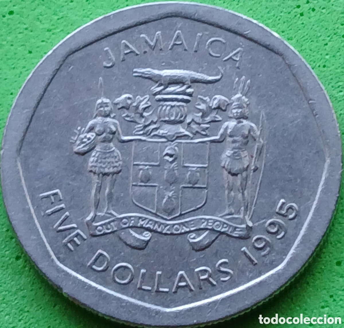 Monedas antiguas de Am&eacute;rica: Jamaica 5 d&oacute;lares 1995 km#163